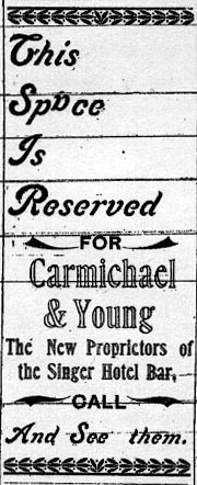 Carmichael and Young take the bar over