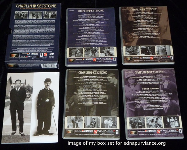 Charlie Chaplin at Keystone Box Set - Front and back