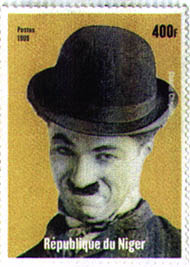 Charlie Chaplin Stamp - Niger