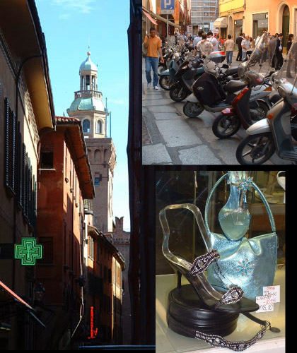 Pharmacy mopeds Italy shoes and handbags